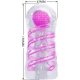 Masturbator masculin tip fantasy, cu spirală internă și bile transparente