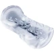 Masturbator masculin tip fantasy, cu spirală internă și bile transparente