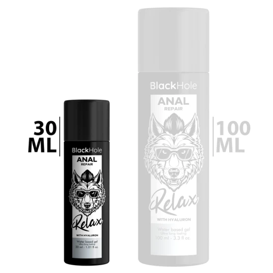 NEGRU - Lubrifiant anal pe bază de apă, cu efect relaxant și reparator, cu acid hialuronic, 30 ml