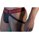 Jockstrap MX26X2 - Semi-transparent, Negru/Roșu, S