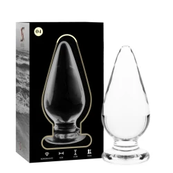 Plug Anal Nebula Series Model 4 - Sticlă Borosilicată, Clar, 11 cm -O- 5 cm