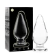 Plug Anal Nebula Series Model 4 - Sticlă Borosilicată, Clar, 11 cm -O- 5 cm