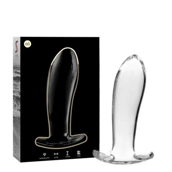 Plug Anal Nebula Series Model 5 - Borosilicat, Clar, 12.5 cm -O- 3.5 cm