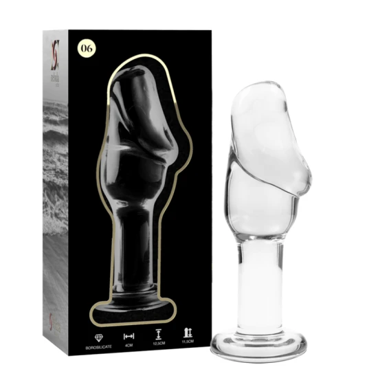 Plug Anal Nebula Series by Ibiza - Borosilicat, Clar, 12.5 cm -O- 4 cm