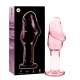 Plug Anal Model 6 - Borosilicate Glass, Roz, 12.5 cm