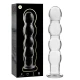 Dildo Nebula Series Model 10 - Borosilicate Glass, Alb, 16.5 cm