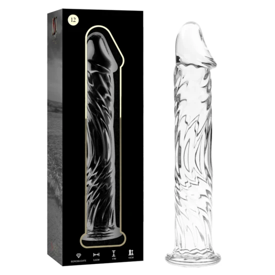 Dildo Nebula Series Model 12 - Borosilicat, Transparent, 17 cm