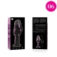 Plug Anal Model 6 - Borosilicate Glass, Roz, 12.5 cm