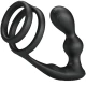Inel penis cu plug anal vibrator, cu telecomandă, Roz