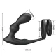 Inel penis cu plug anal vibrator, cu telecomandă, Roz