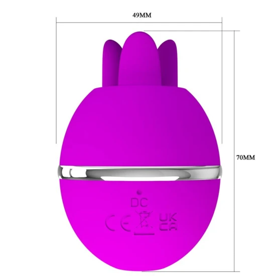 Vibrator tip bilă, Mov, rotund din silicon