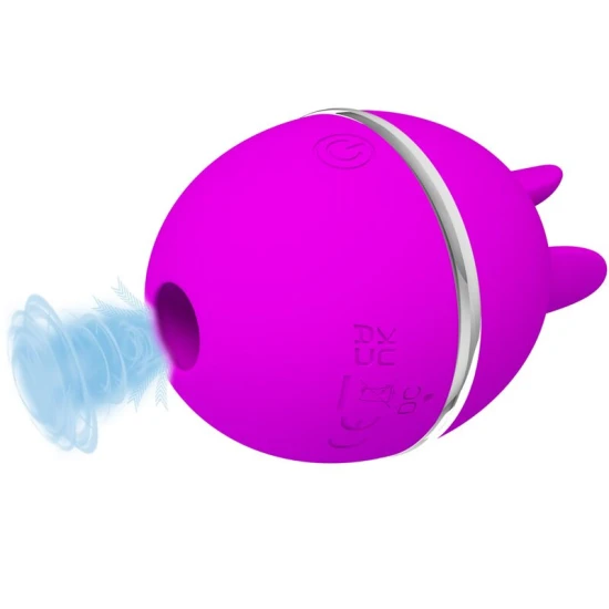 Vibrator tip bilă, Mov, rotund din silicon