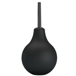 Duș anal din cauciuc, negru, 224 ml