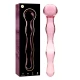 Dildo Luxos din Sticlă Borosilicată Roz 18 cm