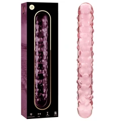 Dildo Nebula Series - Borosilicate Glass, Roz, 18.5 cm
