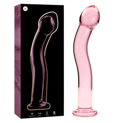 Dildo Nebula Series - Borosilicate Glass, Roz, 18.5 cm