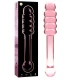 Dildo Nebula Series by Ibiza - Borosilicate Glass, Roz, 20.5 cm