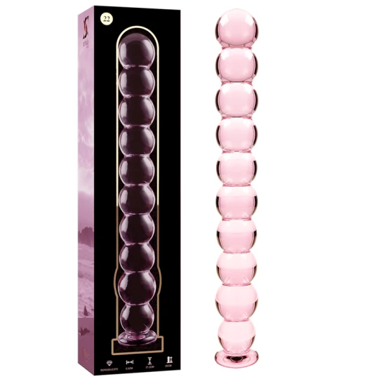 Dildo de Sticlă Borosilicată Roz 21.5 cm
