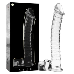 Dildo Nebula Series - Borosilicat, Clar, 21.5 cm