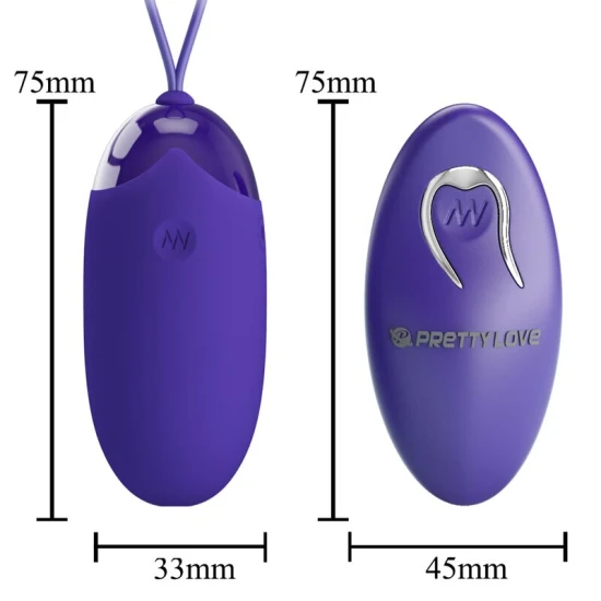 Ou vibrator cu telecomandă pentru adulți, Violet