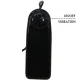 Ham strap-on cu vibrator inclus - Silicon marbrat, Negru, Mărime universală.