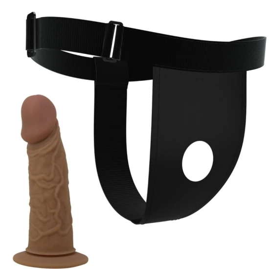 Ham strap-on cu dildo inclus - Maro, Mărime Universală.