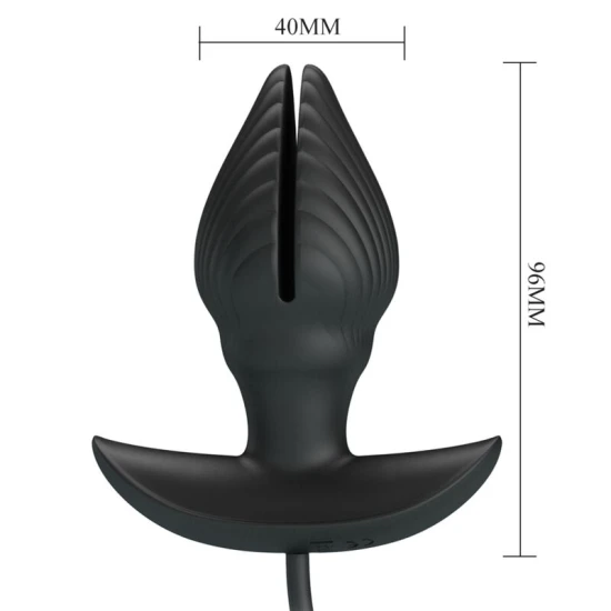 DILDO ANAL INFLATABIL & REÎNCĂRCABIL, Negru