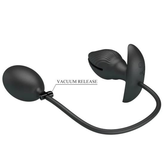DILDO ANAL INFLATABIL & REÎNCĂRCABIL, Negru