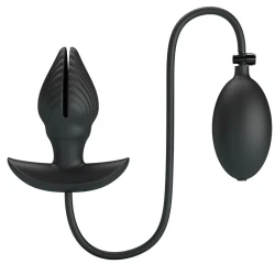 DILDO ANAL INFLATABIL & REÎNCĂRCABIL, Negru
