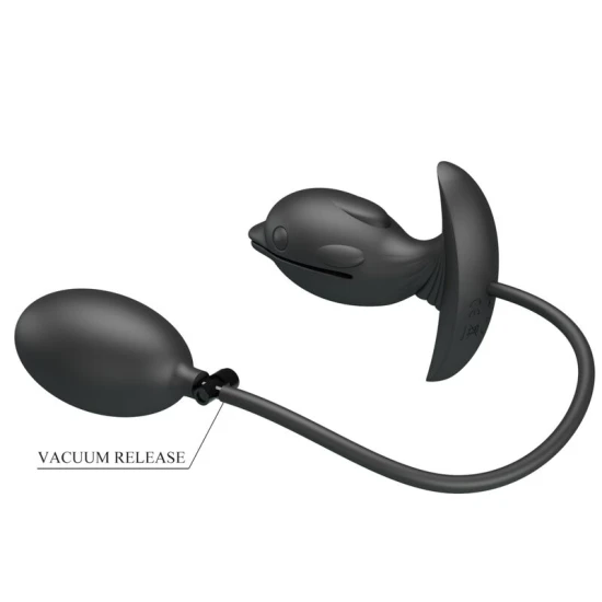Plug Anal Gonflabil - Vibrații, Negru, Mărime Unică