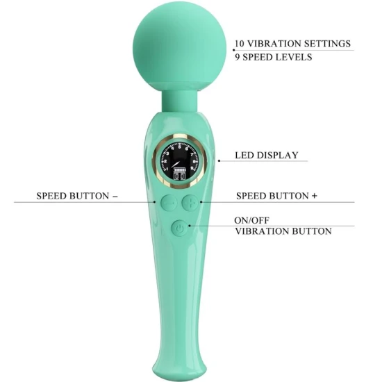 Skyler - Wand Vibrator, Verde