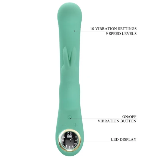 LAMAR Rabbit Vibrator & G-Spot, Verde