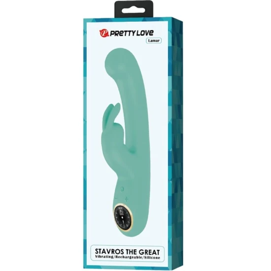 LAMAR Rabbit Vibrator & G-Spot, Verde