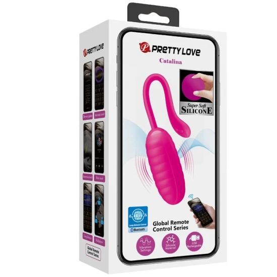 Vibrator Catalina - Roz, USB reîncărcabil, 12 moduri de vibrație.