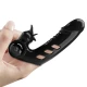 Vibrator pentru degete din TPR ABS, negru, universal