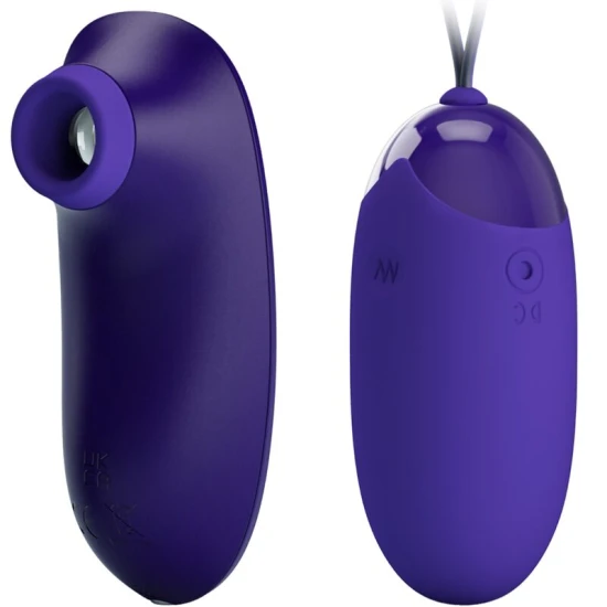 Stimulator și Ou Vibrator Portabil - Reîncărcabil, Mov, Mărime Unică