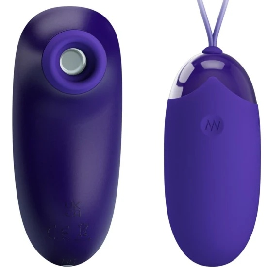 Stimulator și Ou Vibrator Portabil - Reîncărcabil, Mov, Mărime Unică