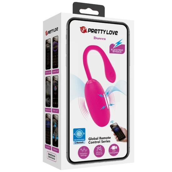 Oua vibratoare reincarcabile, Magenta - cu telecomanda
