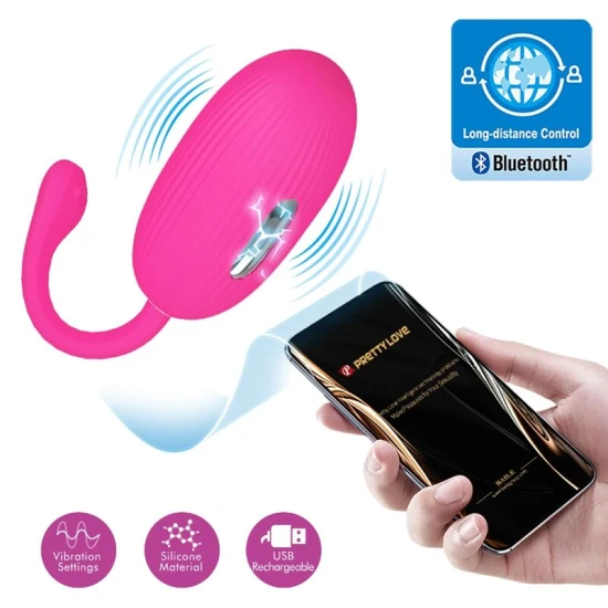 Oua vibratoare reincarcabile, Magenta - cu telecomanda