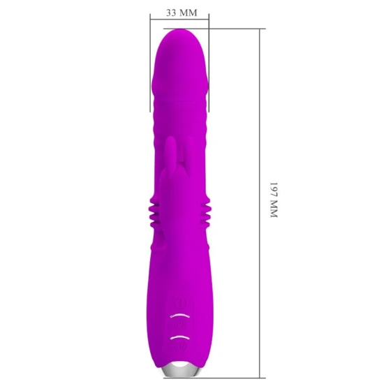 VIBRATOR IEPURE REÎNCĂRCABIL, Violet