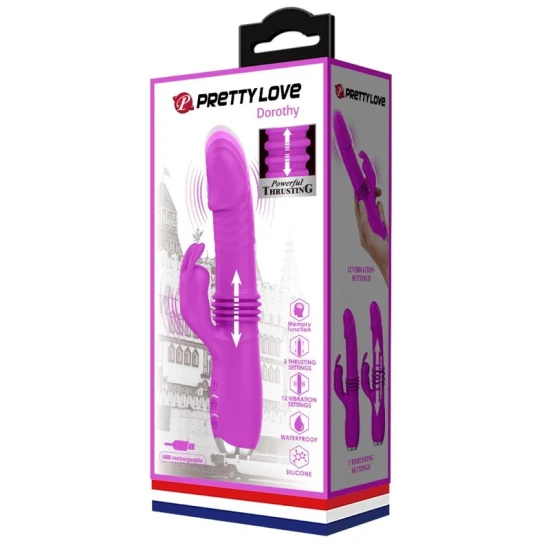 VIBRATOR IEPURE REÎNCĂRCABIL, Violet