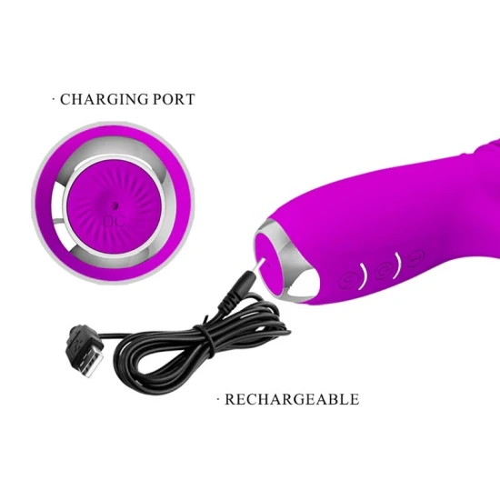 VIBRATOR IEPURE REÎNCĂRCABIL, Violet