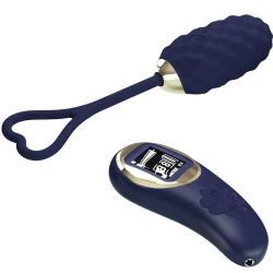Vibrator Vivian, cu telecomandă, albastru