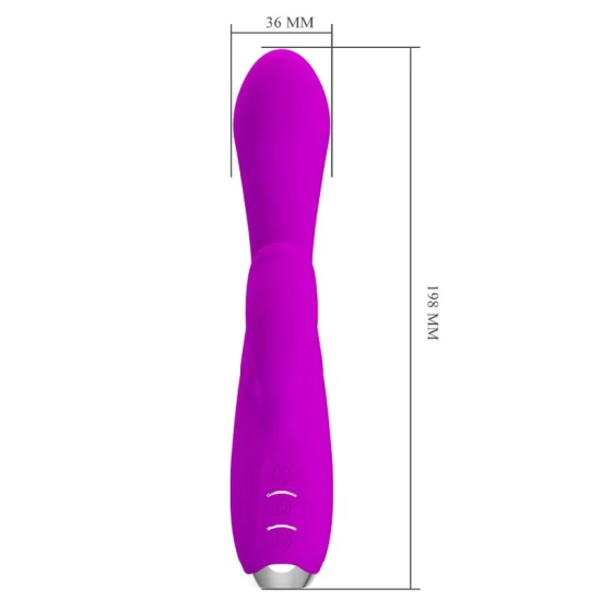Vibrator iepuraș reîncărcabil, impermeabil, Violet