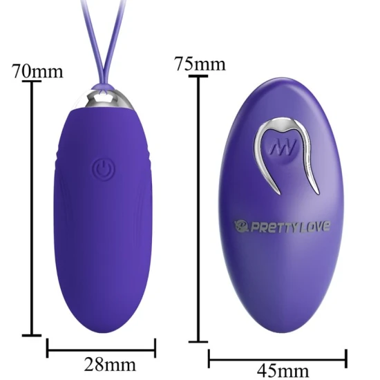 Ou Vibrator - Control de la Distanță, Violet, Mărime Unică