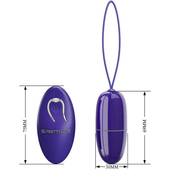Ou vibratoare mini cu telecomandă, violet, ABS