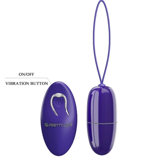 Ou vibratoare mini cu telecomandă, violet, ABS