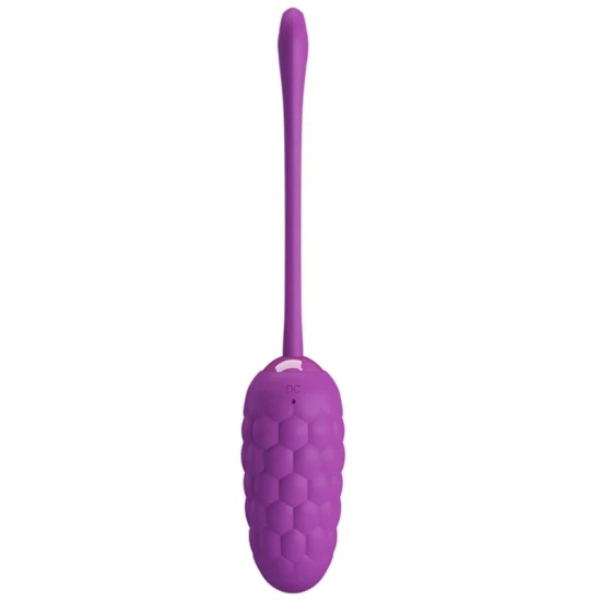 Vibrator Ou, reîncărcabil, textură marină, mov