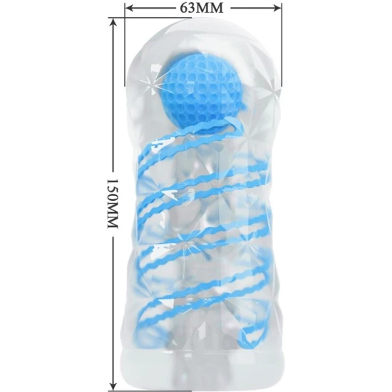MASTURBATOR MIC, CU SPIRALE ALBASTRE