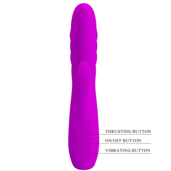Vibrator Iepure Reîncărcabil, Violet
